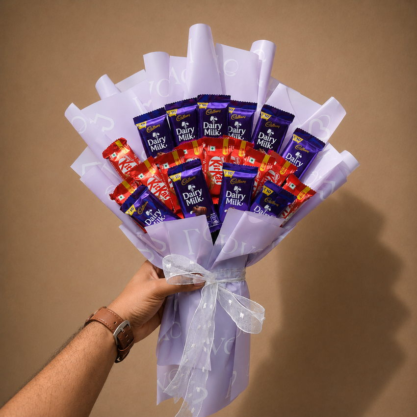 10 & 10 KitKat, Dairy Milk Chocolate Bouquet