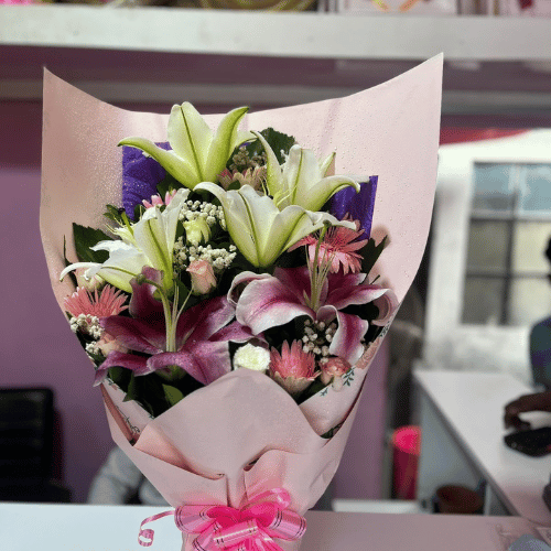 Petal Kiss Lily Bouquet