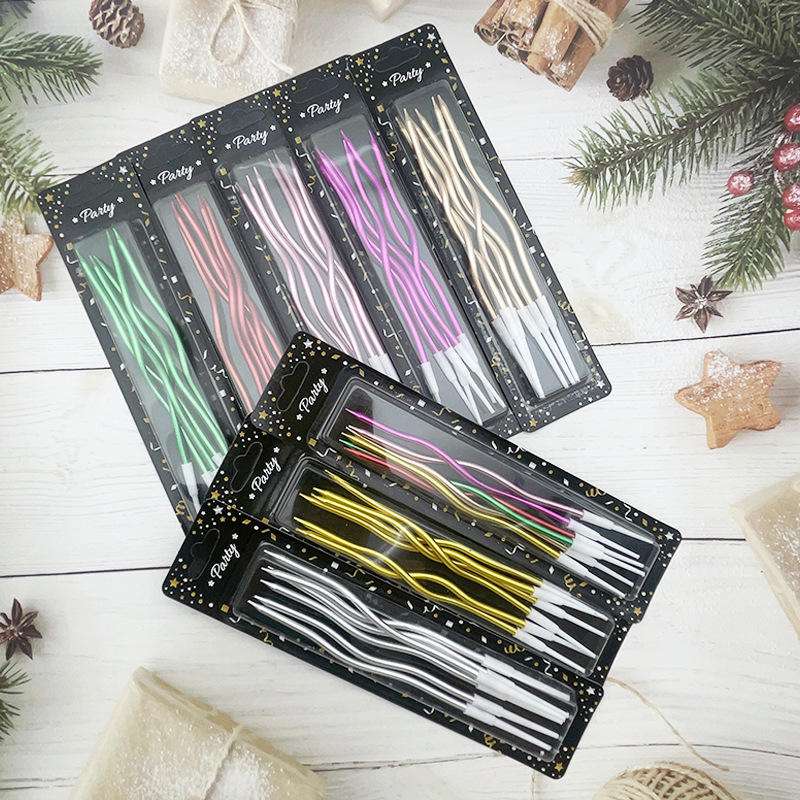 Sparkle Wavy Birthday Candles