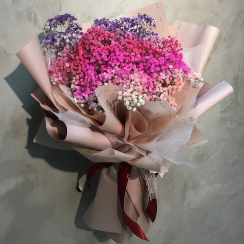 Multi-Color Baby's Breath Cloud Bouquet